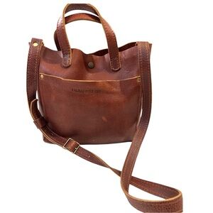 Portland Leather Brown Tote Crossbody Bag